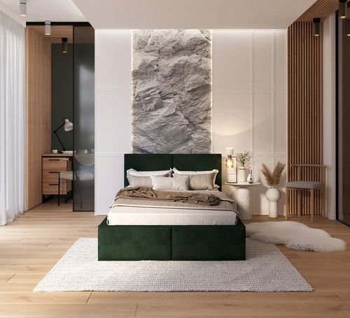 Łóżko 120x200 tapicerowane stelaż metalowy FRESIA na Arena.pl