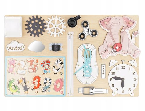 Tablica XL MANIPULACYJNA sensoryczna montessori na Arena.pl