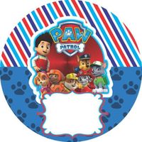 Opłatek na tort PAW Psi Patrol Pies Pieski Marshall Rubble Rocky Skye Zuma