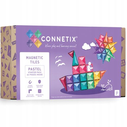 Pastelowy Zestaw Startowy Klocki Magnetyczne Pastel Starter Pack Connetix na Arena.pl