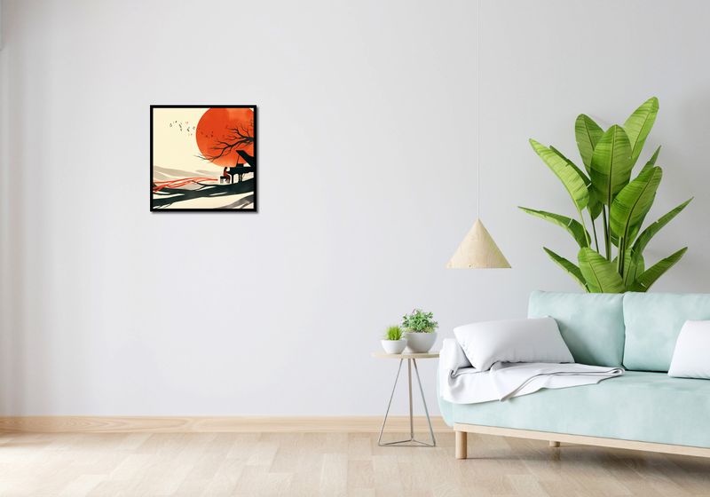 Plakat 50x50cm Pianistka zdjęcie 4
