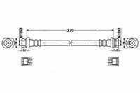 Daewoo Matiz Zestaw Przewodów Hamulcowych Elastycznych Gumowych