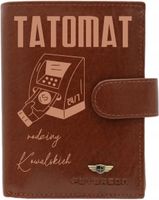 ZESTAW Portfel męski skórzany GRAWER zabawny prezent na urodziny dla taty