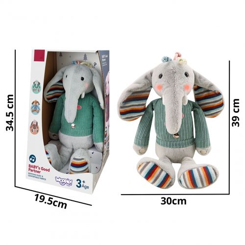 WOOPIE Interaktywny Słonik Przytulanka z Dźwiękiem i Światłem na Arena.pl