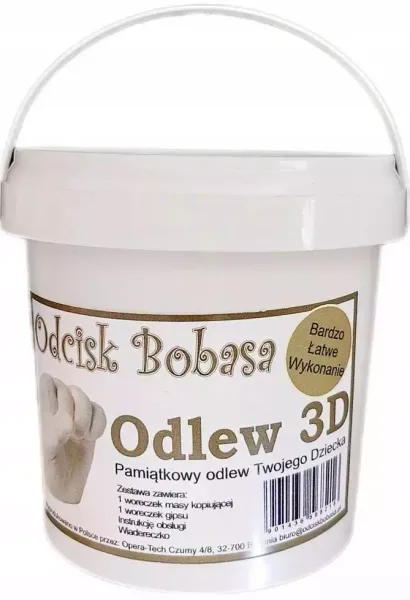 Odcisk Bobasa - Odlew 3D mały zdjęcie 1