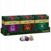Kapsułki do Nespresso(r)* Jacobs Lungo 8, Espresso 10, Kronung 6, 6x 20szt.