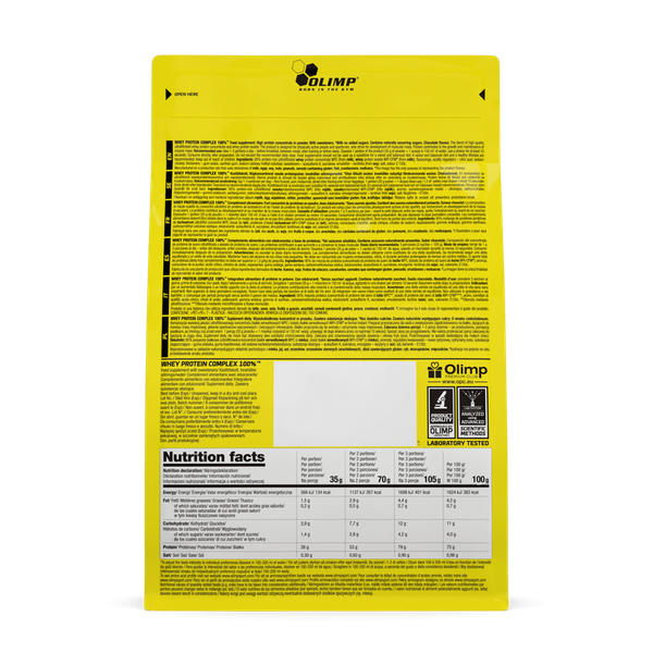 Olimp - Whey Protein Complex 100% - 700 g - czekoladowy zdjęcie 2