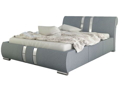 ŁÓŻKO TAPICEROWANE 120x200 Z STELAŻEM I POJEMNIKIEM ŁÓŻKA DO SYPIALNI na Arena.pl