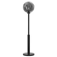 Podłogowa lampa loftowa DOHAR 9416 Shilo kulka dymione szkło czarna