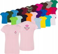 damska KOSZULKA T-shirt HAFT TWOJE LOGO NAPIS firmowa reklamowa
