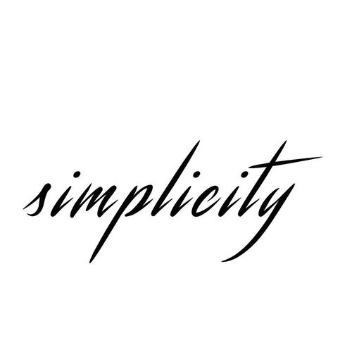 Deco Panel, Napis prostota 60x90 na Arena.pl