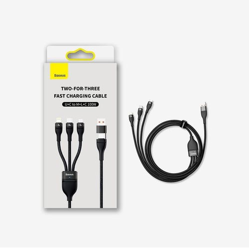 kabel przewód 4w1 usb+usb-c do usb-c / iphone lightning / micro usb na Arena.pl
