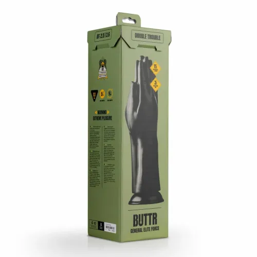 buttr double trouble plug anatomiczny z przyssawką czarny xl na Arena.pl