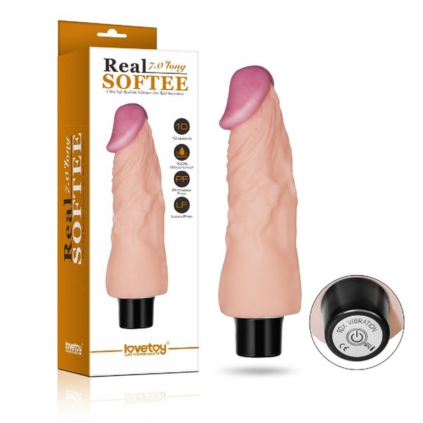 7 real softee vibrating dildo zdjęcie 8