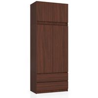 Szafa do sypialni, nadstawka, DORMI, 90x51x234 cm, wenge, mat | TYLETEGOTU