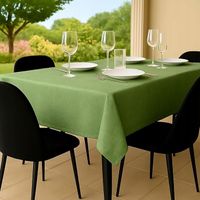 Plamoodporny obrus 140x140 zielony flowen