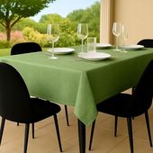 Plamoodporny obrus 140x140 zielony flowen