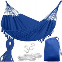 HAMAK OGRODOWY TURYSTYCZNY BOHO HUŚTAWKA MOCNY 150x190 120kg + LINKI TORBA