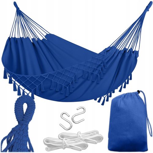 HAMAK OGRODOWY TURYSTYCZNY BOHO HUŚTAWKA MOCNY 150x190 120kg + LINKI TORBA na Arena.pl