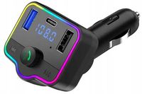 TRANSMITER SAMOCHODOWY BLUETOOTH 5.0 ROZMOWY RADIO 2x USB 1x TYP C PILOT