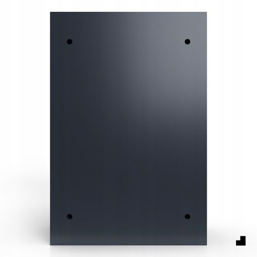 SKRZYNKA NA LISTY Z NUMEREM DOMU | POCZTOWA | A4 | ANTRACYT RAL7016 | WZORY na Arena.pl