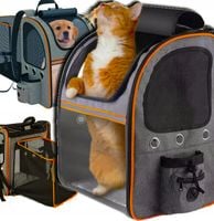 PLECAK DLA KOTA PSA TRANSPORTER ROZKŁADANY królika KOJEC SKŁADANY KIESZONKI