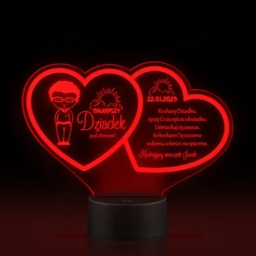 Prezent Dzień Babci i Dziadka Statuetka lampka LED na Arena.pl
