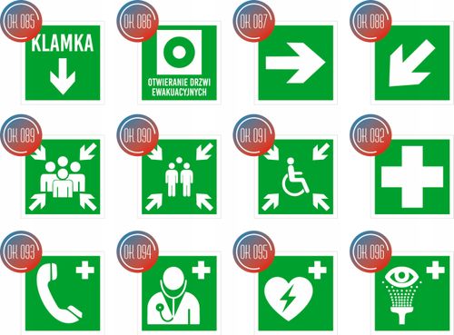 Tabliczka informacyjna piktogram 10x10 cm grawer strzałka na Arena.pl