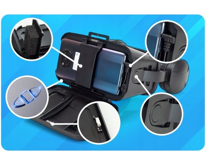 GOGLE GOOGLE VR 3D+WBUDOWANE SŁUCHAWKI NAUSZNE zdjęcie 3