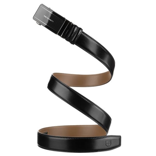 czarny pasek męski z automatyczną klamrą wykonany na Arena.pl