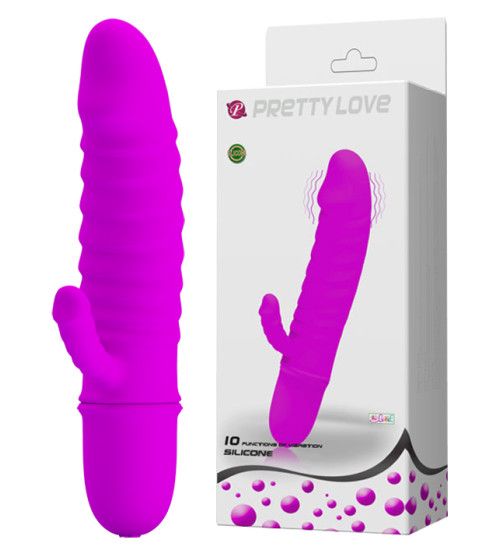 Mini wibratorek ze stymulatorem – 10 wibracji zdjęcie 1