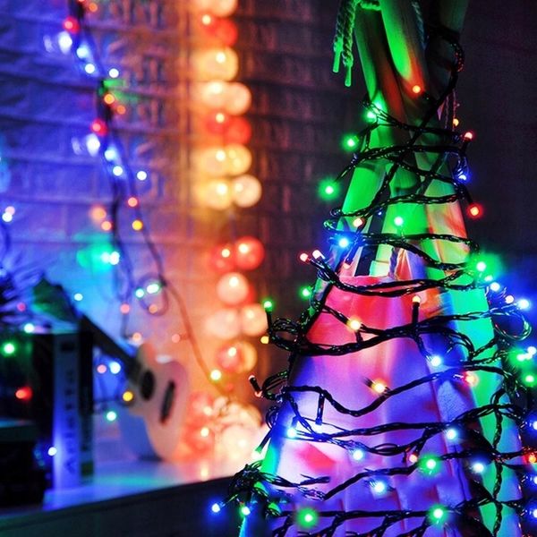 Lampki choinkowe LED 500 8 programów dodatkowe gniazdo multikolor zdjęcie 7