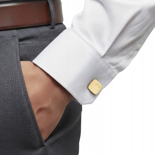 Prezent dla Niego Złote Spinki do koszuli inicjały na Arena.pl