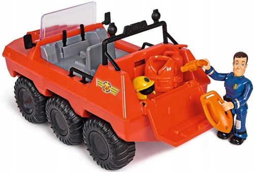 STRAŻAK SAM POJAZD HYDRUS Z FIGURKĄ ELVIS + AKCES. SAMOCHÓD TERENOWY na Arena.pl