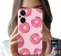 ETUI DO OPPO RENO8 LITE 5G - WZÓR Z PĄCZKAMI DONATAMI POLEWĄ CUKROWĄ