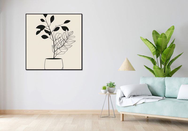 Plakat 100x100cm Prostota Doniczki zdjęcie 4