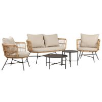 ZESTAW MEBLI OGRODOWYCH MARESOL Z 2 STOLIKAMI KAWOWYMI