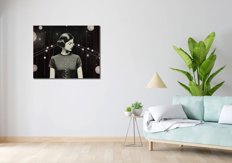 Obraz 90x70cm Planety i Księżyce zdjęcie 2