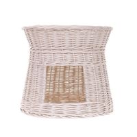 BUDA DLA KOTA LEŻAK DLA ZWIERZĄT DOMEK DLA KOTA Z WIKLINY PIĘTROWY Ø48 H43 CM