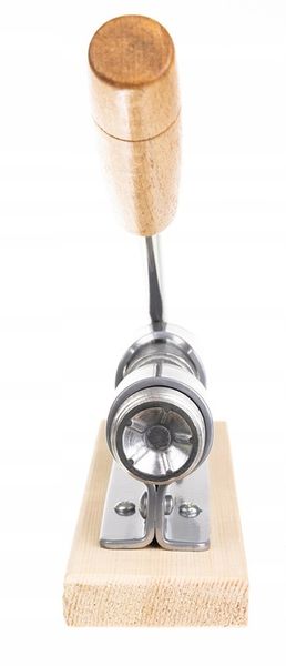 Dziadek do Orzechów na Podstawce Mocny Stalowy Duży Solidny Drewniany Spód zdjęcie 9