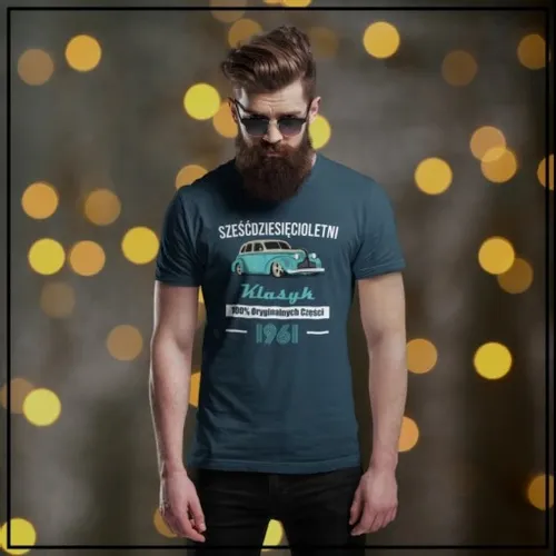 PREZENT NA 30 40 50 60 70 URODZINY DLA TATY FACETA MĘSKA KOSZULKA KLASYK na Arena.pl