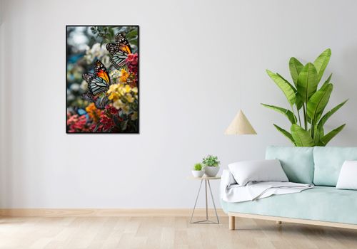 Plakat 68x101cm Motyle Na Łące na Arena.pl