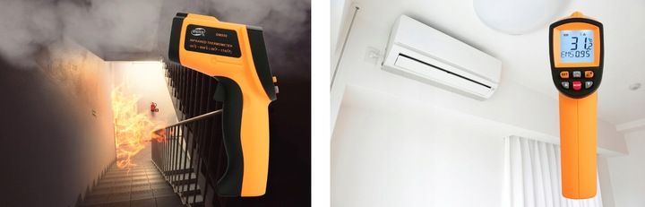 PIROMETR TERMOMETR BEZKONTAKTOWY LASEROWY BEZDOTYKOWY PODCZERWIEŃ -50 +950 zdjęcie 13