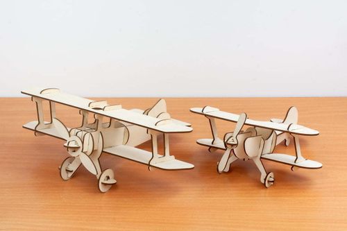 Samolot dwupłatowy, puzzle 3D 18 el. na Arena.pl