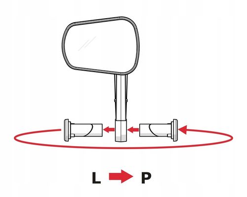 Lusterko rowerowe AJS Comfort Plus ,składane na Arena.pl