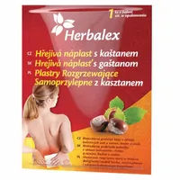 Plaster ROZGRZEWAJĄCY Samoprzylepny z KASZTANEM- Herbalex