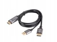 Kabel adapter Lanberg HDMI (M) - Displayport (M) 1,8M 4K czarny