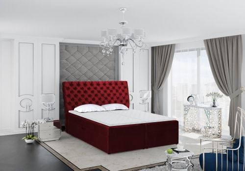 ELEGANCKIE ŁÓŻKO KONTYNENTALNE 140X200 Z POJEMNIKIEM na Arena.pl