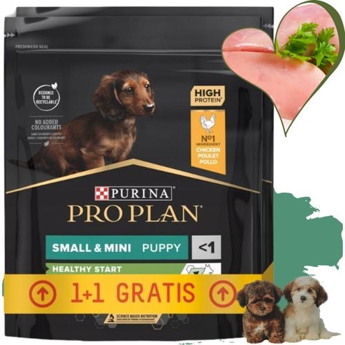purina pro plan small & mini puppy sucha karma dla psa kurczak 700+700 g na Arena.pl