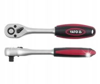 YATO GRZECHOTKA 1/2'' PROSTA 72 ZĘBY 265mm POKRĘTŁO KLUCZ DO NASADEK CrV